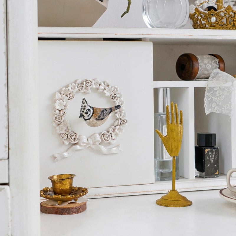 SOFFEE DESIGN Set of 4 Metal Birds Cabinet Knobs  Decorative Pull Handle for Door/Cabinet/Drawer  Four Kinds of Vivid Birds with Different Coloring Antique Decor - Image 3